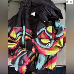Nike Black and Neon Patterned Jacket